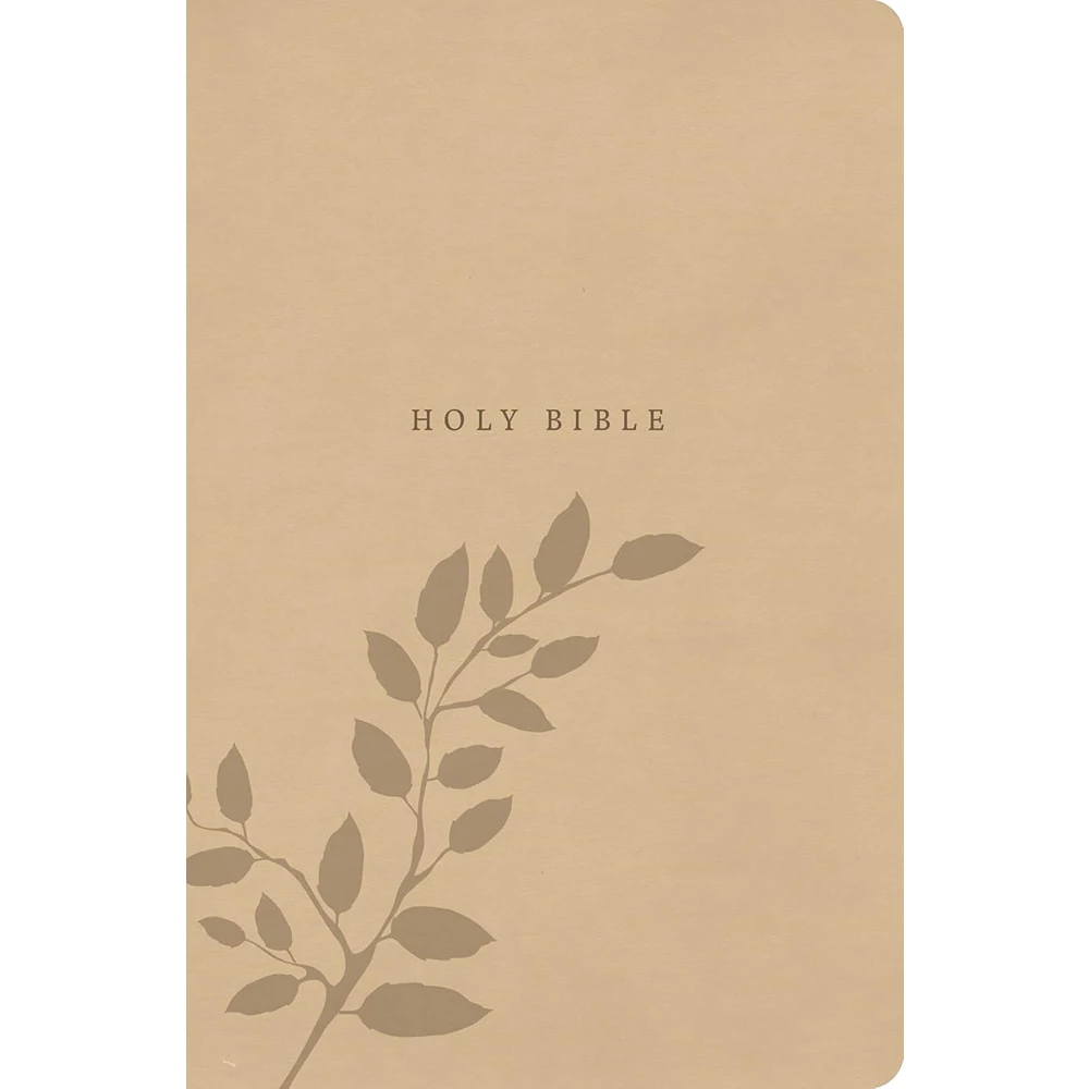 CSB Large Print Personal Size Reference Bible, Value Edition, Easy-to-Read Optimal Type, Beige LeatherTouch - Case of 12