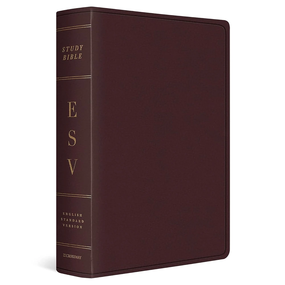 ESV Study Bible, Large Print (Bonded Leather, Burgundy) - Case of 6