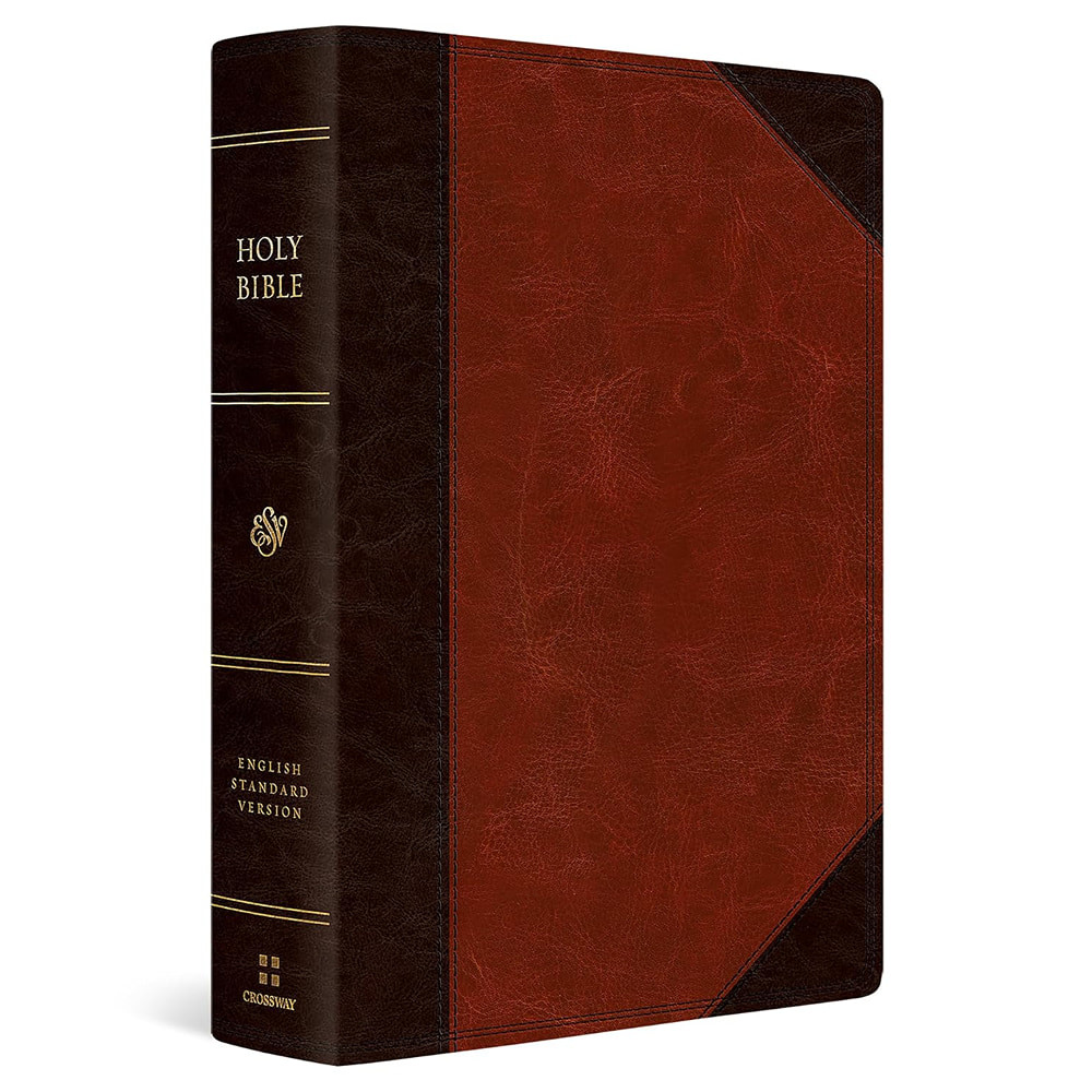 ESV Super Giant Print Bible (TruTone, Brown/Cordovan, Portfolio Design) - Case of 6