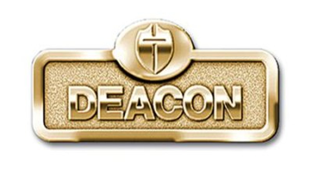 Brass Deacon with Cross Leadership Badge