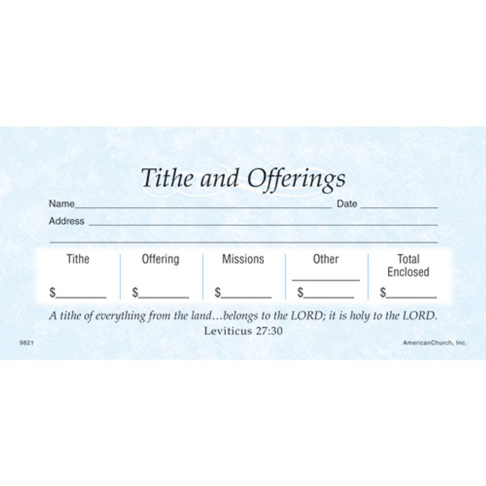 Offering Envelopes - Tithes & Offering Stock Set (Box of 52)