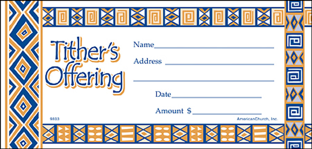 My Tithe Offering Envelope (African American) Pkg of 100