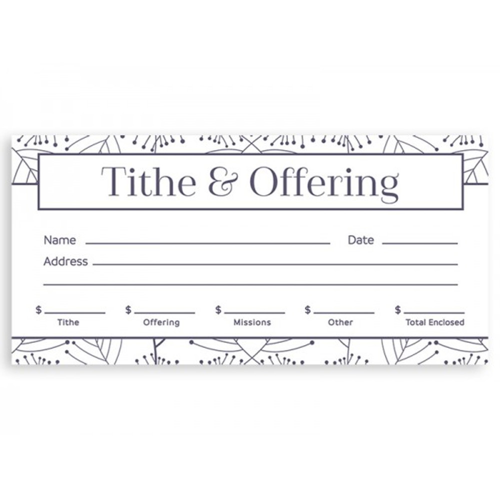 Offering Envelope - Tithe & Offering (Pack of 100)