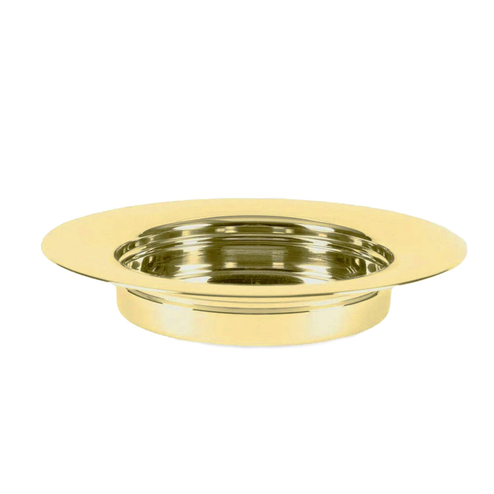 Stackable Communion Bread Plate - Gold Tone Stainless Steel