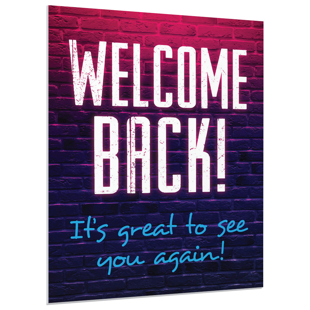 Foam Board Signs - We're Back Brick Style - 22