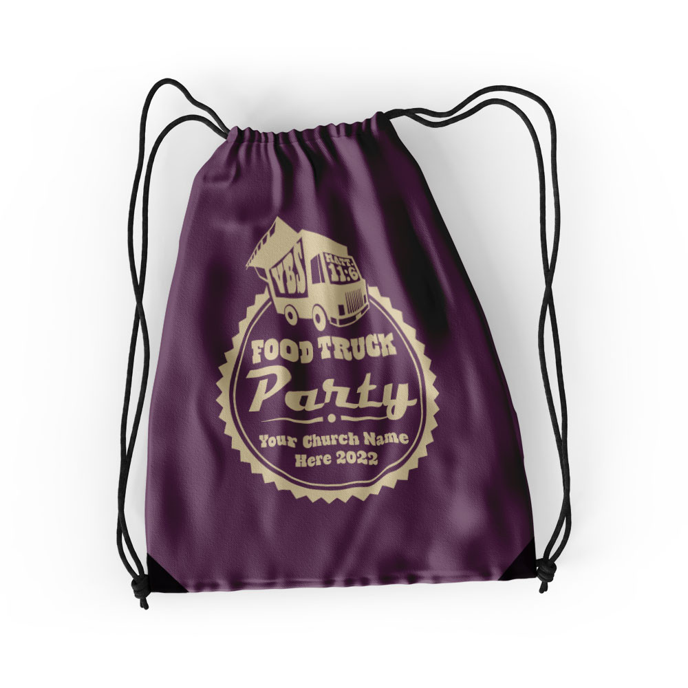 Drawstring Backpack -  Food Truck Party VBS