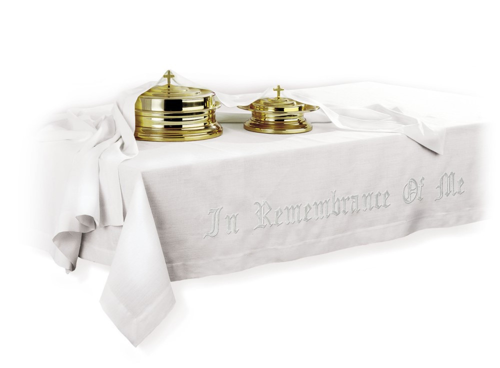 Communion Table Cover - "In Remembrance of Me"