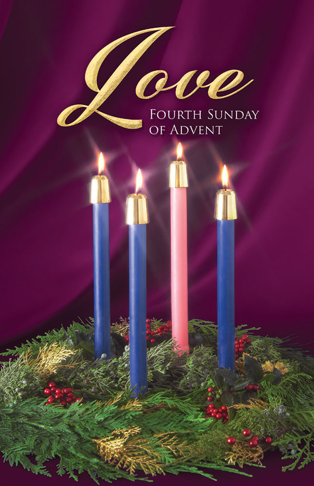 Church Bulletin 11" - Advent - Love (Pack of 100)