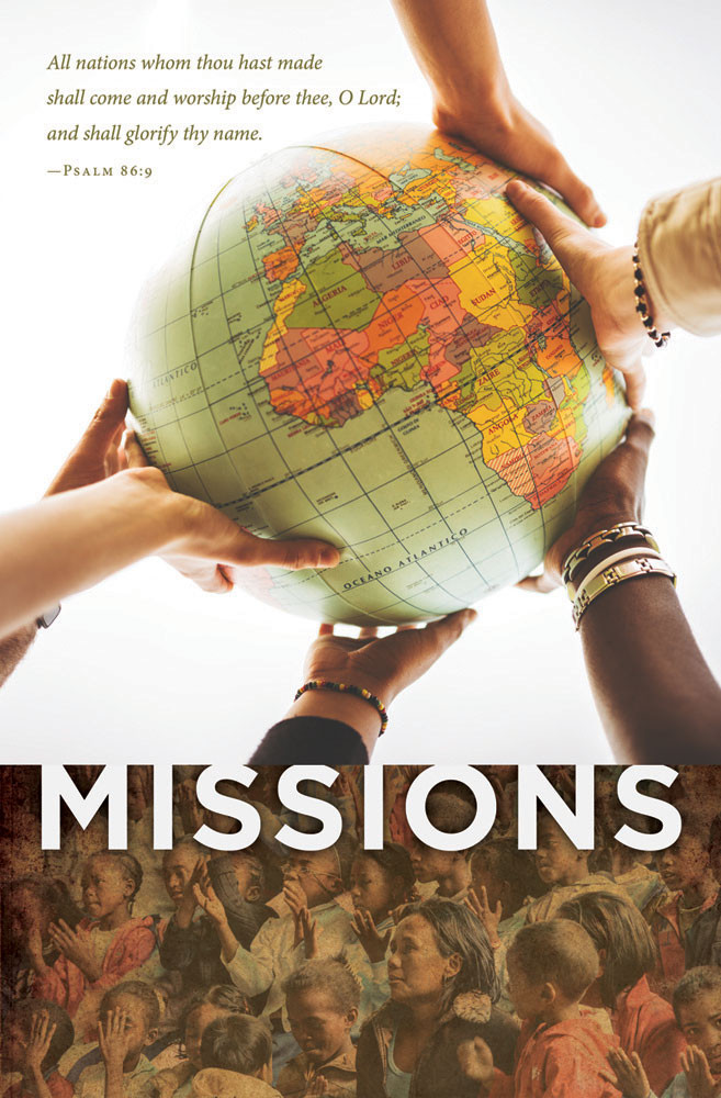 Church Bulletin 11" - Missions - Psalm 86:9 (Pack of 100)
