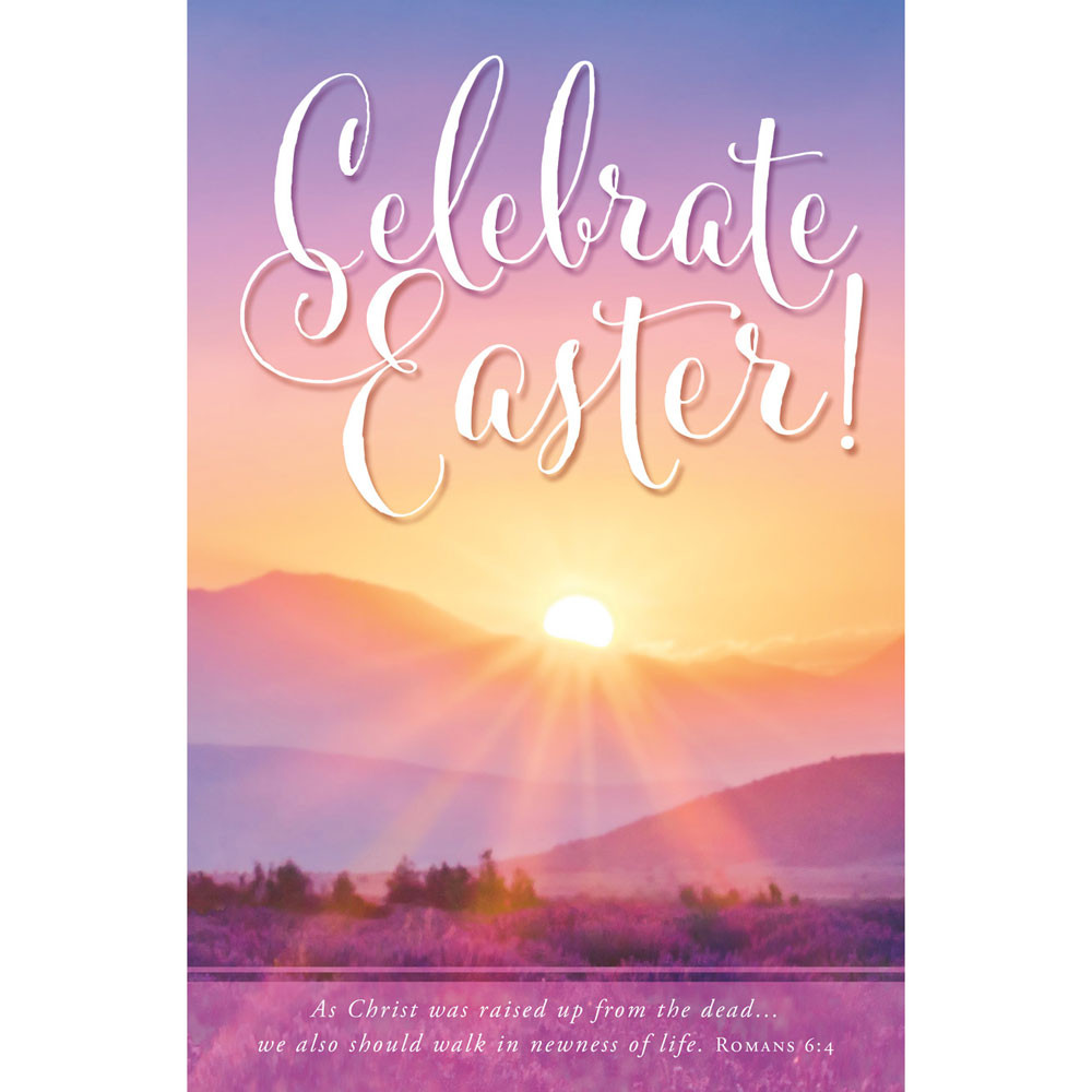 Church Bulletin 11" - Easter - Celebrate Easter! (Pack of 100)