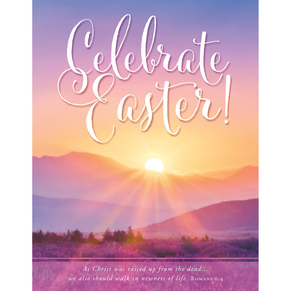 Church Bulletin 17" - Easter - Celebrate Easter! (Pack of 100)