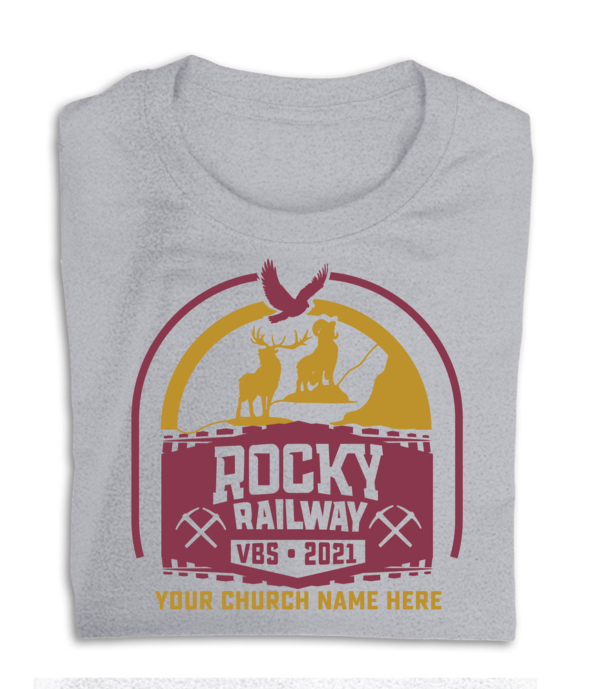 VBS Custom T-Shirt - Rocky Railway VBS - V20004T