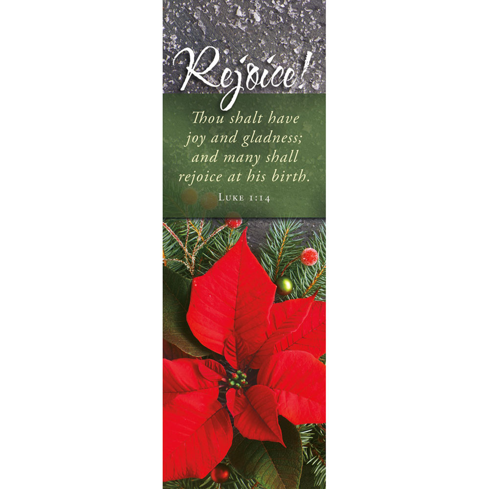 Bookmark Christmas Rejoice! Many shall rejoice at his birth (Pack of 25)