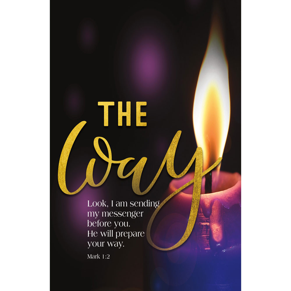 Church Bulletin 11" - Advent - Candle The Way (Pack of 50)