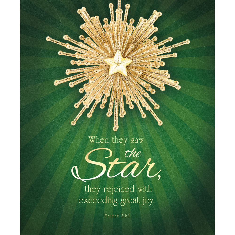 Bulletin 14" Christmas Lgl When they saw the star, they rejoiced (Pack of 100)