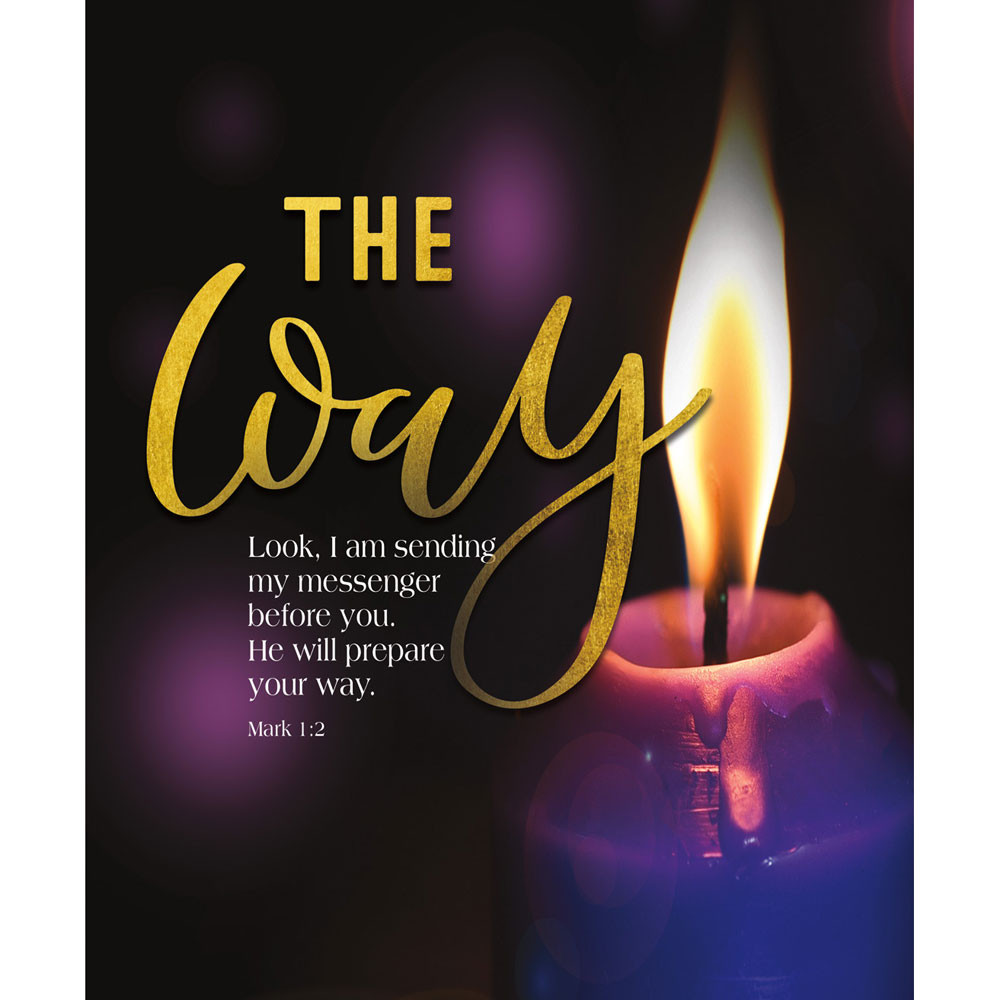 Church Bulletin 14" -  Advent - Candle The Way (Pack of 50)