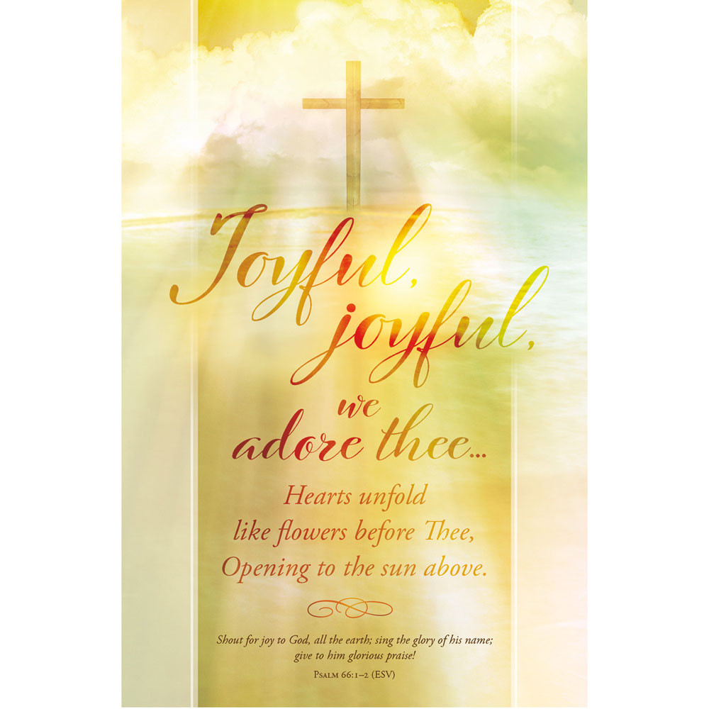 Bulletin 11" General Music Joyful, Joyful, we adore thee (Pack of 100)