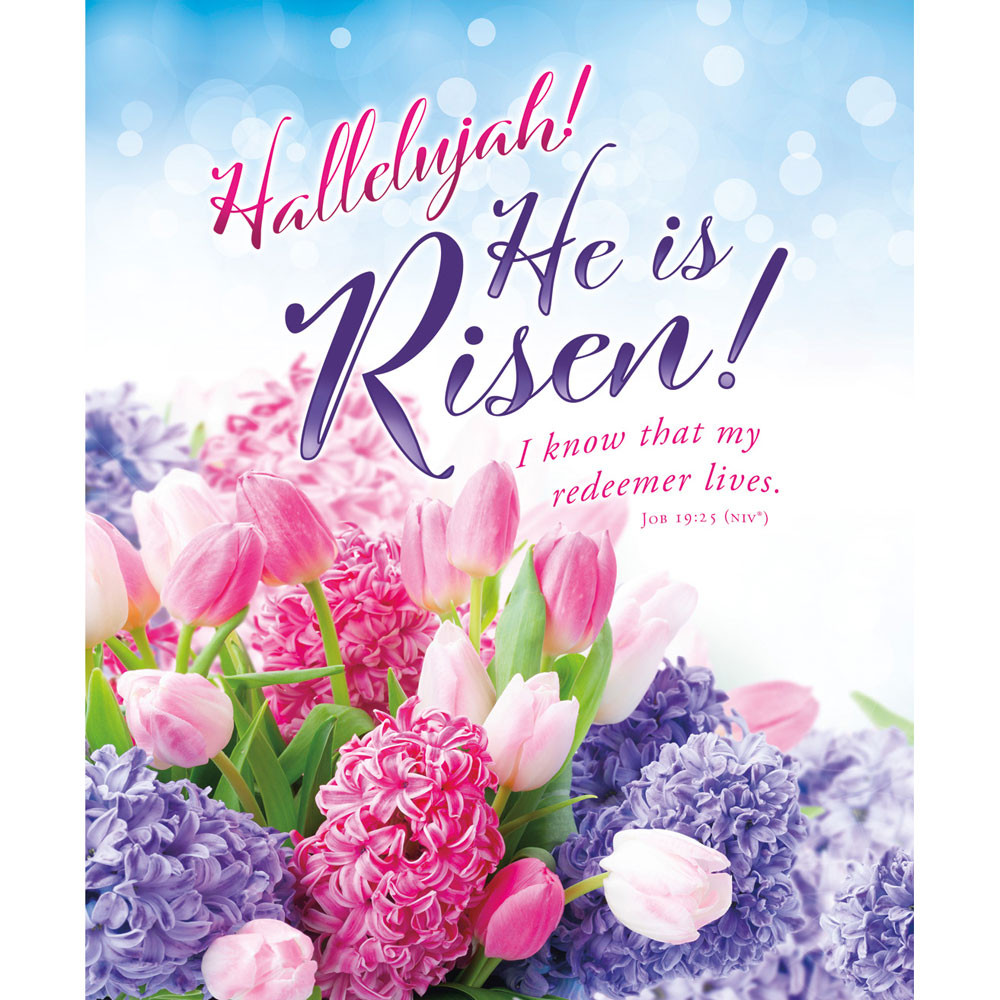 14" Bulletin - Hallelujah He is Risen - Pack of 100