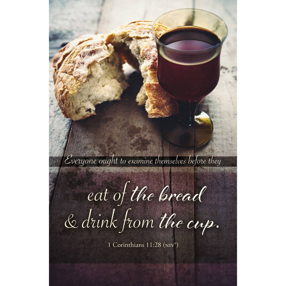 11" Bulletin - Communion - Eat of the Bread - Pack of 100