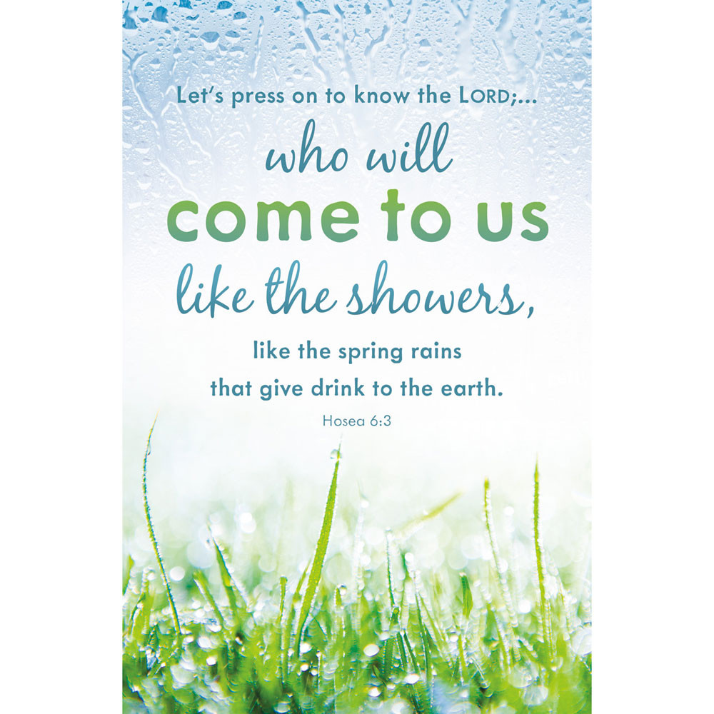 11" Bulletin - General Worship - Let's Press On to Know the Lord; - Pack of 100