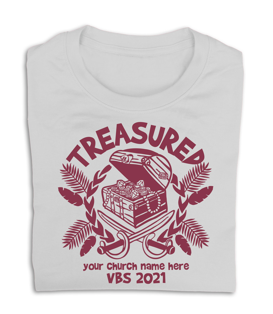 VBS Custom T-Shirt - Treasured VBS - VTRE041