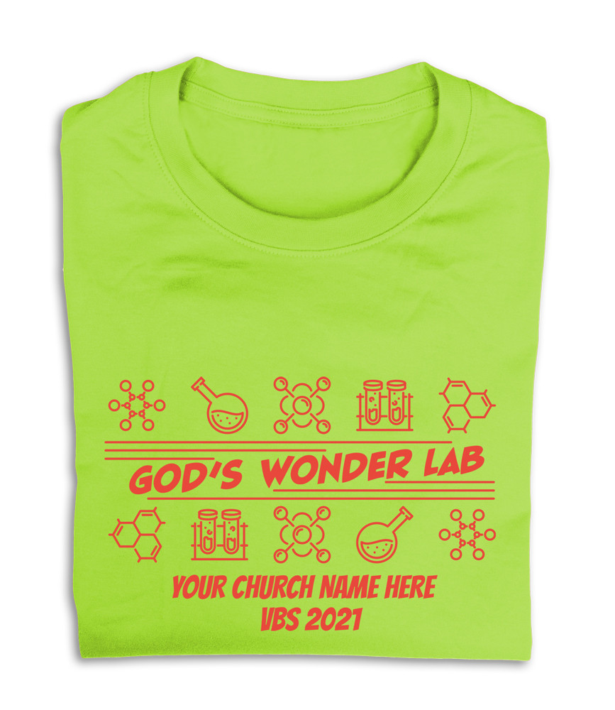 VBS Custom T-Shirt - God's Wonder Lab VBS - VGWL051