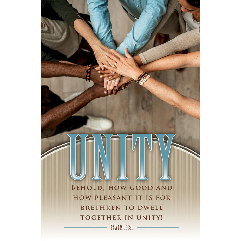 Church Bulletin - 11" - General - Multi Ethnic - Unity - Psalm 133:1 - Pack of 100