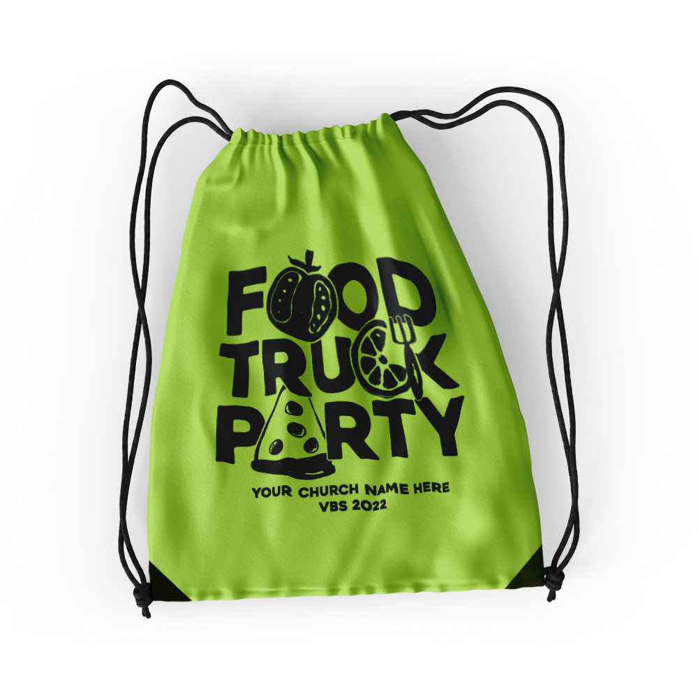 Drawstring Backpack -  Food Truck Party VBS - VFTPDB051