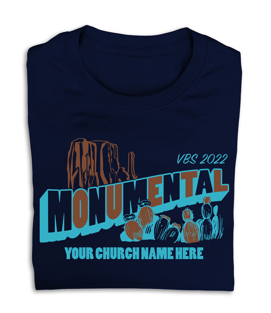VBS Custom T-Shirt - Monumental VBS - VMNT033