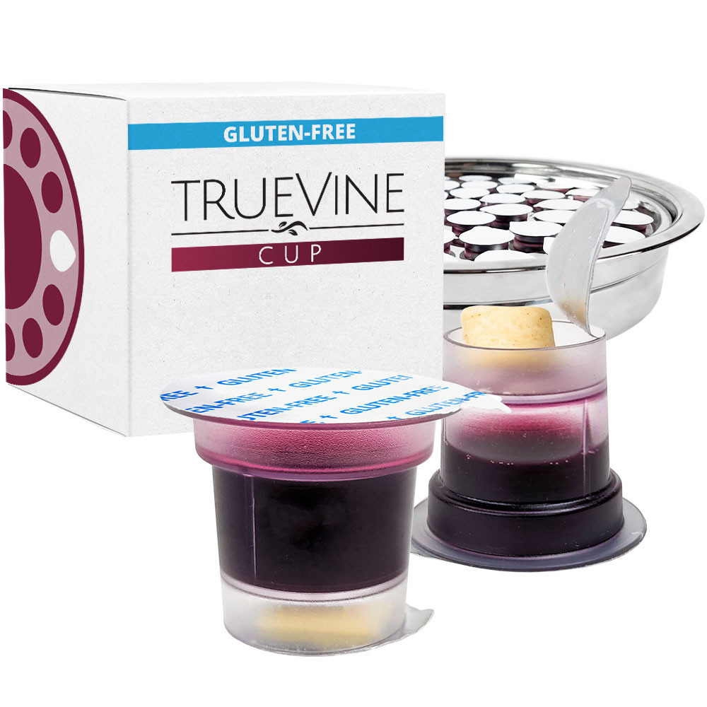 TrueVine Cup - Prefilled Communion Cups - Gluten Free Bread & Juice Sets (Box of 500)