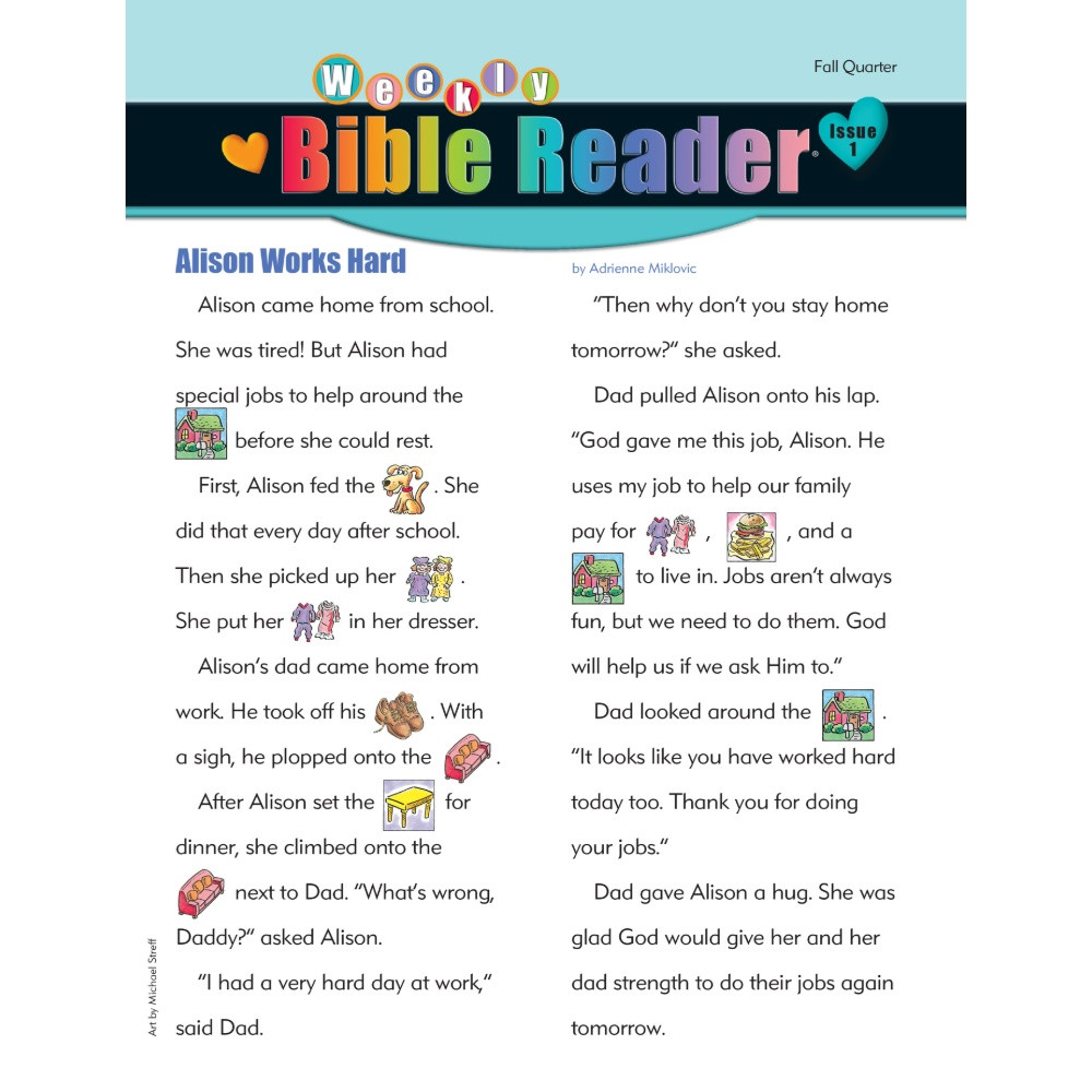 HeartShaper - Early Elementary Weekly Bible Reader Take-Home - Fall 2026