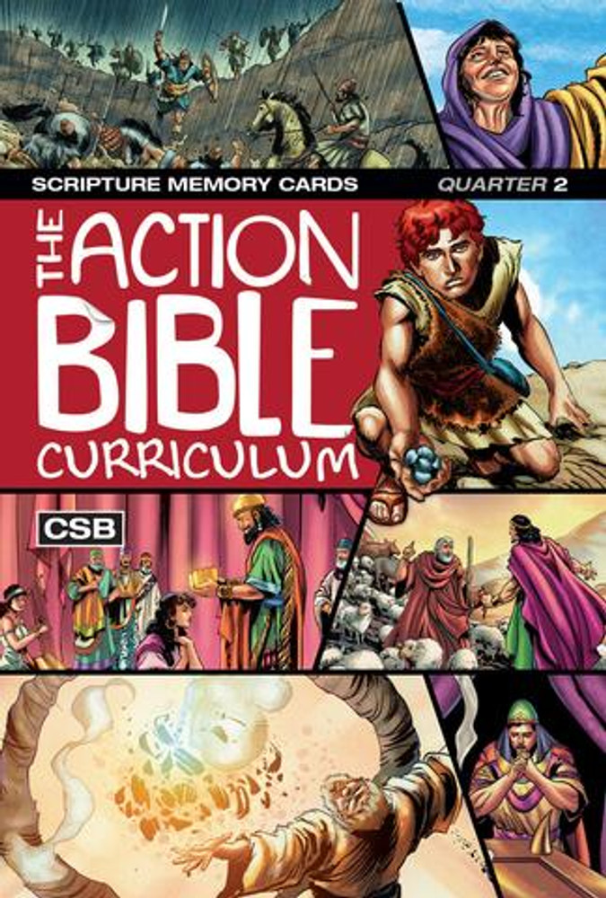 Action Bible Curriculum – Scripture Memory Cards - CSB (Q2)