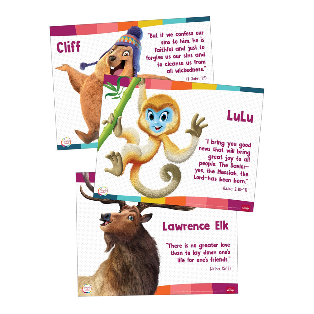 Simply Loved Bible Memory Buddy Posters - Pack of 3 - Quarter 7