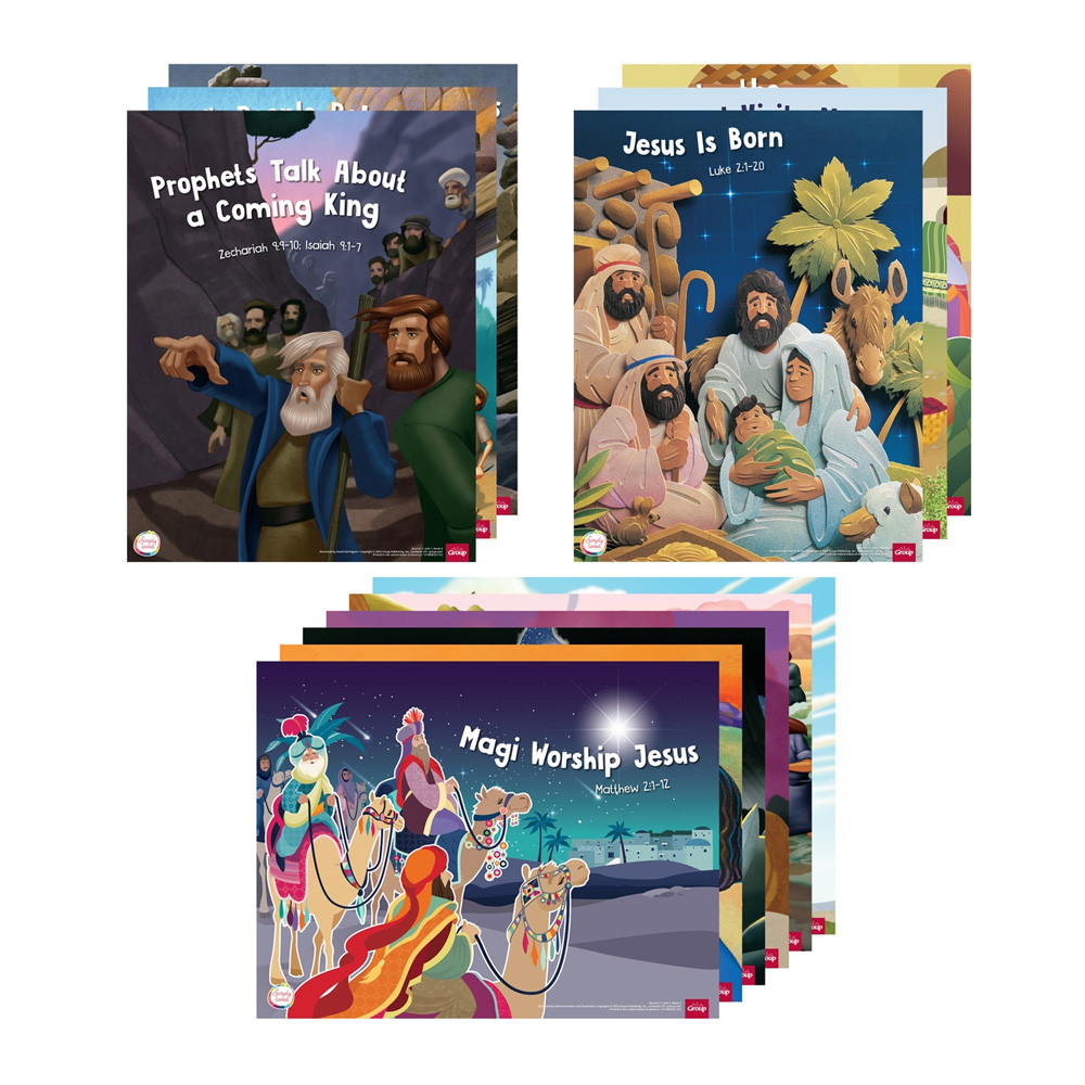 Simply Loved Bible Story Poster Pack - Pack of 12 - Quarter 7