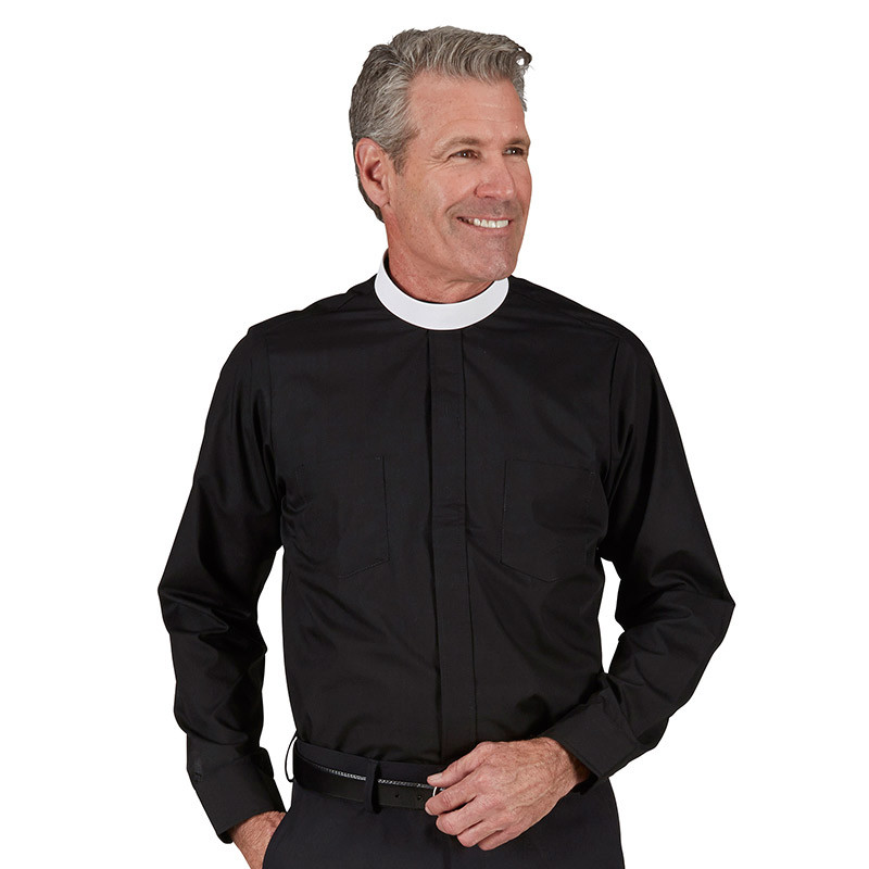 RJ Toomey - Neckband Clergy Shirt - Long Sleeve - Concordia Supply