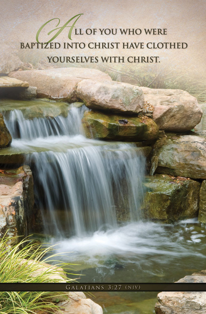 Church Bulletin 11" - Baptism (Pack of 100)