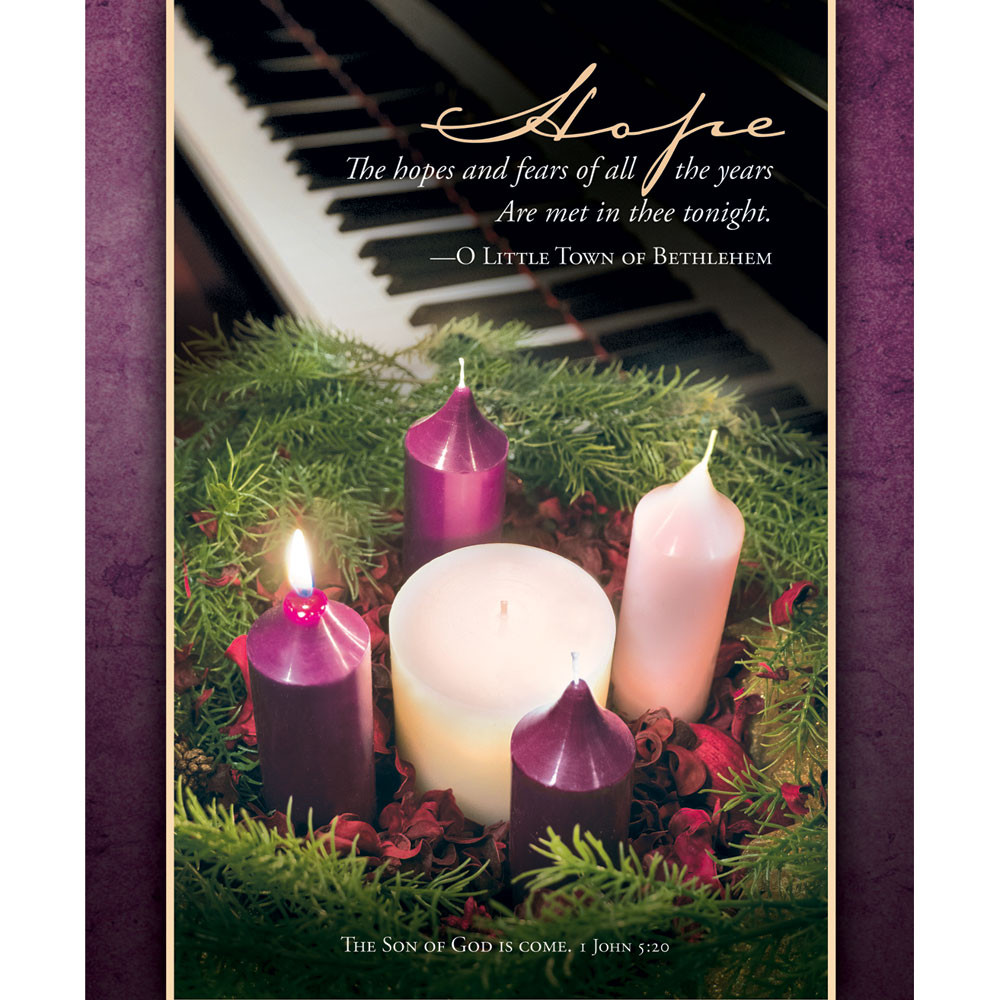 Church Bulletin 14" - Advent - Hope - U3382L (Pack of 100)