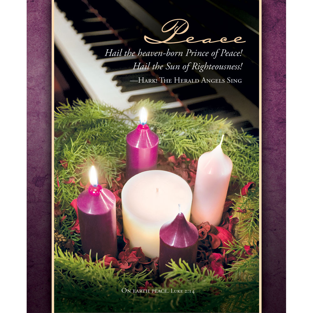 Church Bulletin 14" - Advent - Peace - U3383L (Pack of 100)