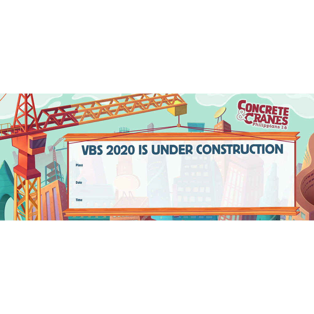 Promotional Banner - Concrete & Cranes VBS 2020 by LifeWay