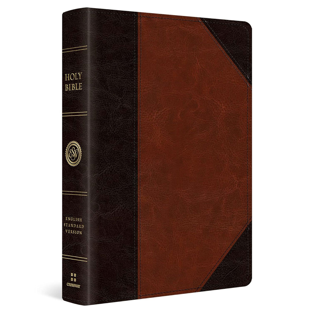 ESV Large Print Wide Margin Bible (TruTone, Brown/Cordovan, Portfolio Design) - Case of 10