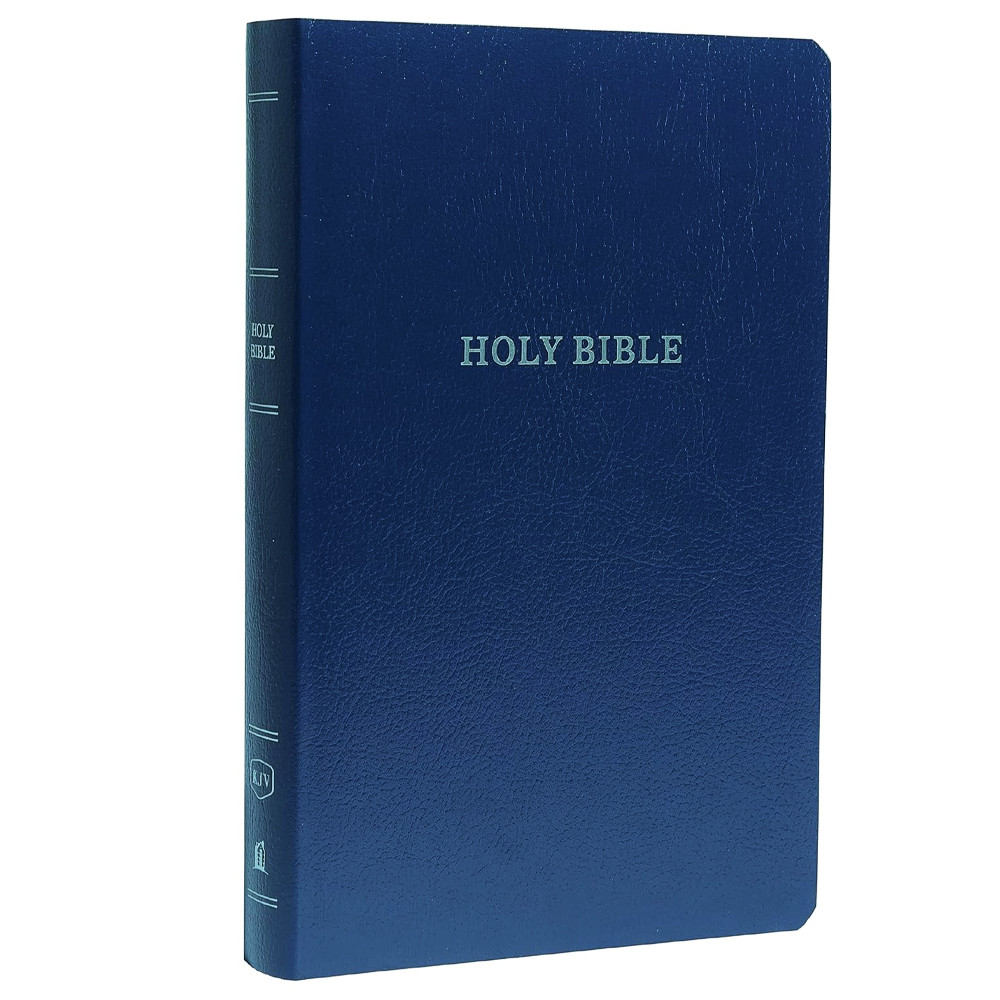 KJV Gift and Award Bible, Comfort Print (Leather Touch, Blue
