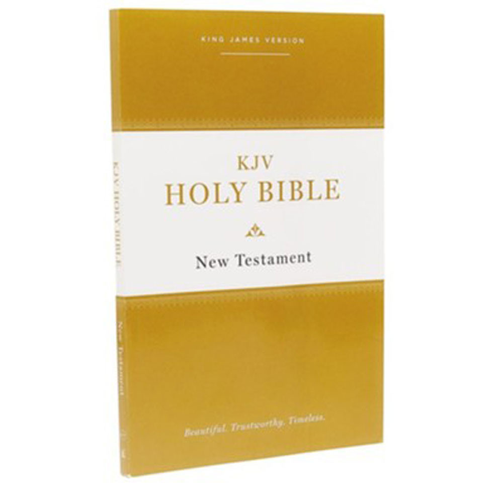 KJV Holy Bible New Testament - Paperback - Comfort Print (Case of 96)