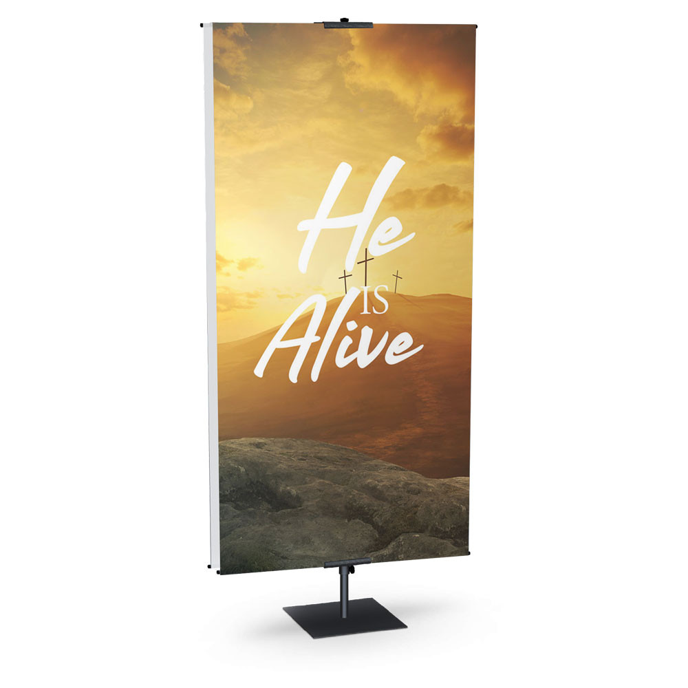Easter Banner - Jesus Our Savior Series - He Is Alive