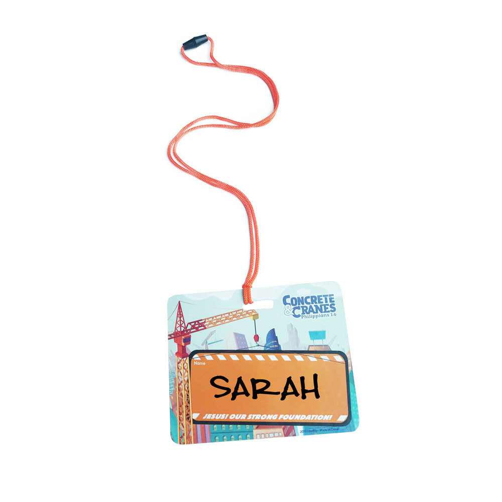 Name Tags (Pack of 20) - Concrete & Cranes VBS 2020 by LifeWay