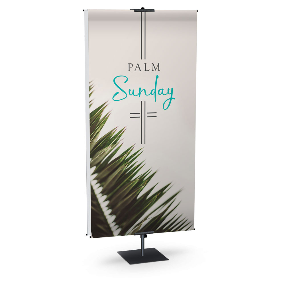 Church Banner - Gray Line Lent Easter Series - Palm Sunday