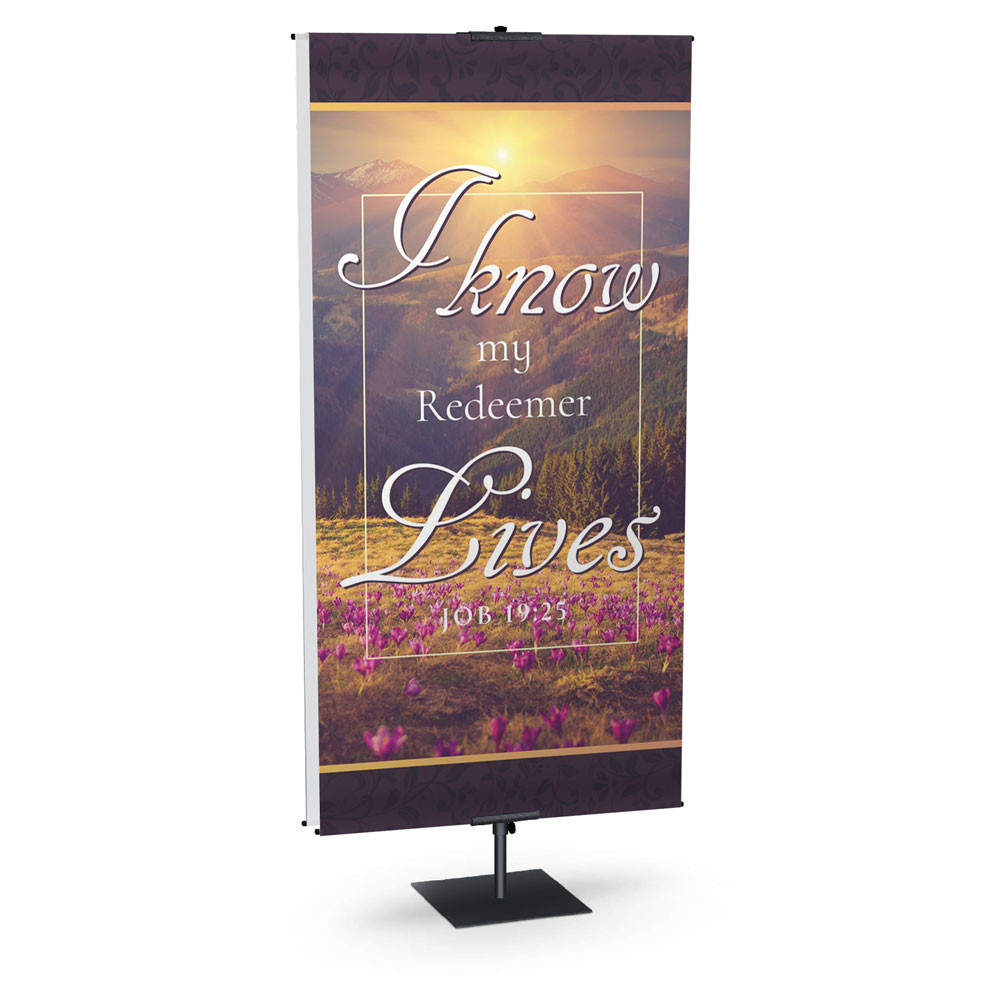 Church Banner - Easter - Job 19:25