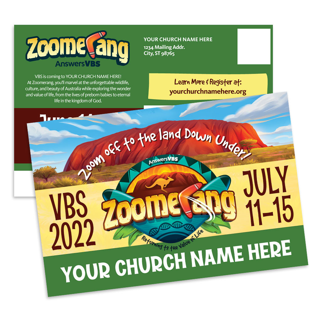 Custom VBS Postcards - Zoomerang VBS