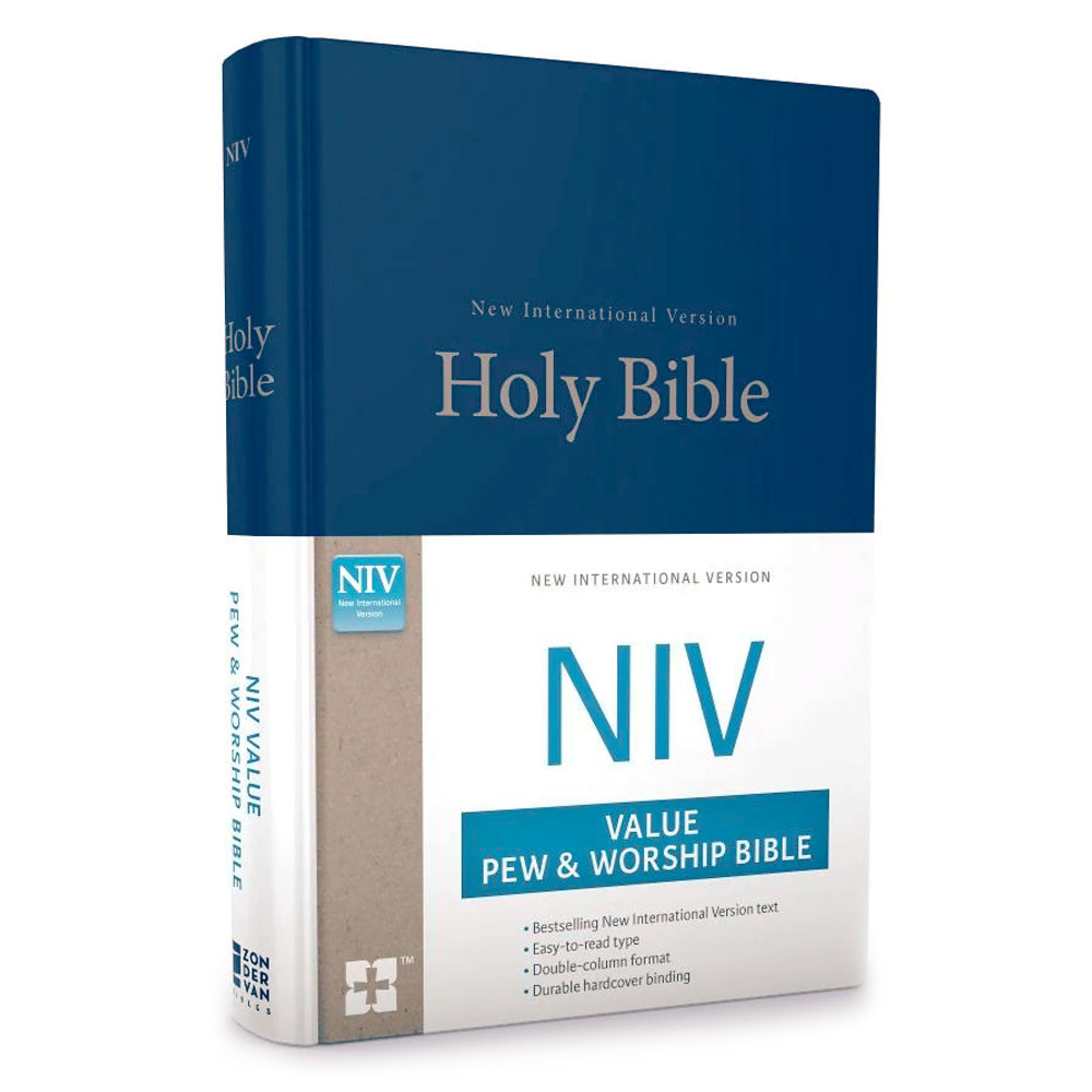 NIV Value Pew Bible (Hardcover, Navy - Case of 16)