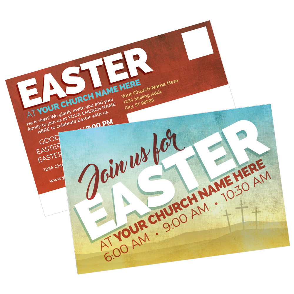 Customizable Easter Postcards - Join Us