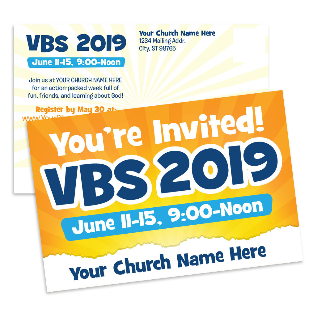 Customizable VBS Postcards - Theme Neutral